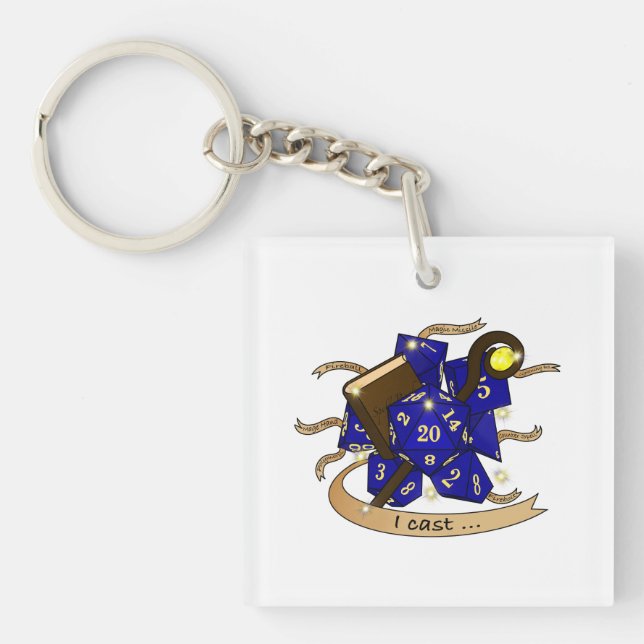 Porte-clefs Conception des dés de l'Assistant (Devant)