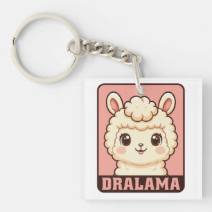 Porte-clefs Conception d'illustration de lama mignon