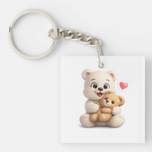 Porte-clefs Conception d'ours en peluche adorable et mignon