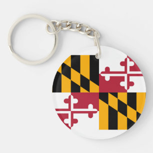 Porte-clefs Conception du drapeau de l'État du Maryland