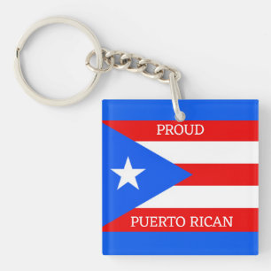 Porte-clefs Conception du drapeau Porto Rico