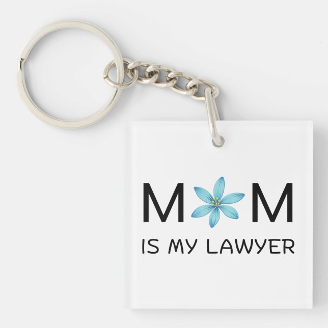 Porte-clefs Conception esthétique botanique féminine classique (Devant)