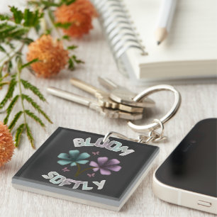 Porte-clefs Conception Florale de Printemps Bloom Softly Paste