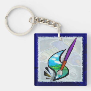 Porte-clefs Conception graphique de l'artiste mural