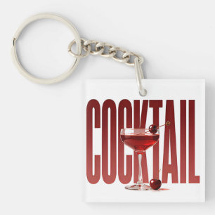 Porte-clefs Conception graphique éditoriale de mixologie de lu