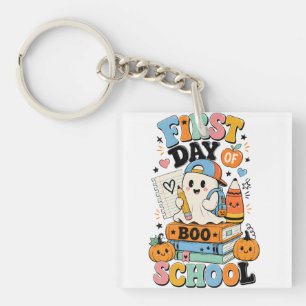 Porte-clefs Conception graphique Halloween de rentrée scolaire