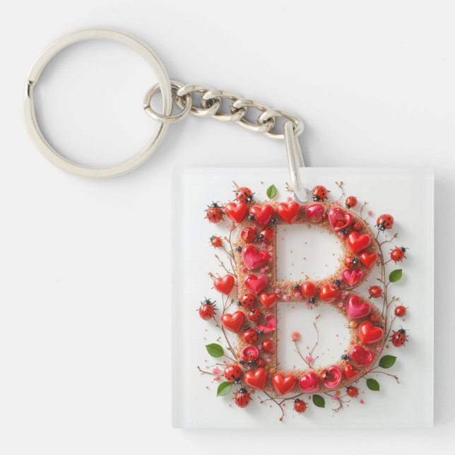 Porte-clefs 💕 Conception initiale B pour des cadeaux personna (Devant)