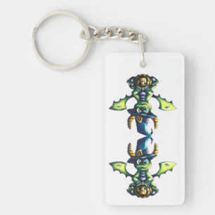 Porte-clefs Conception magique du dragon d'Halloween