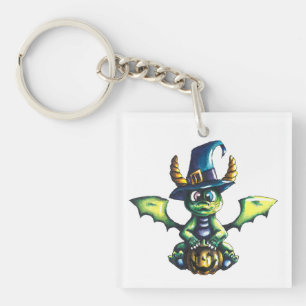 Porte-clefs Conception magique du dragon d'Halloween