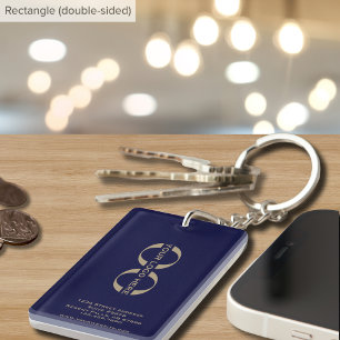 Porte-clefs Conception minimaliste moderne à double face