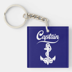Porte-clefs Conception nautique d'ancre de voilier capitaine