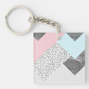 Porte-clefs Conception pointillée par marbre en pastel de