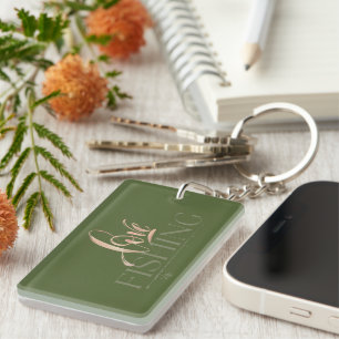 Porte-clefs Conception simple Love Fishing