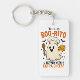 Porte-clefs Conception « Voici un Boo-Rito servi avec du froma