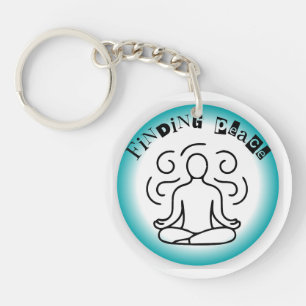 Porte-clefs Conceptions d'art uniques pour trouver la paix - B