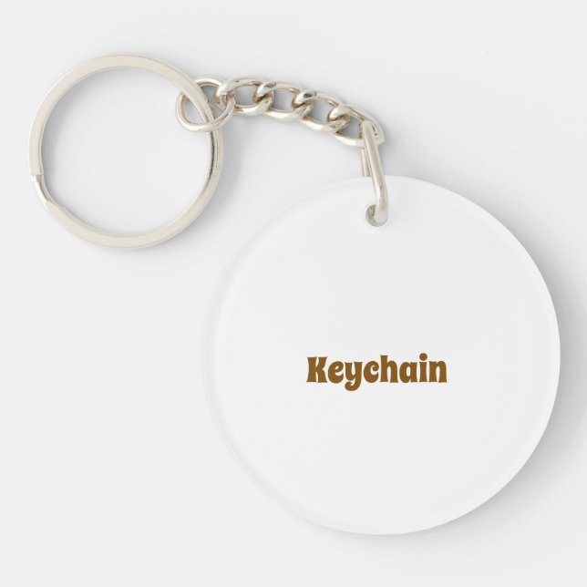 Porte-clefs Concevez Votre Propre (Devant)