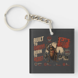 Porte-clefs Conçu pour survivre, Né pour résister Graphique de