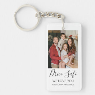 Porte-clefs Conduite sécuritaire Photo personnalisée pour voit