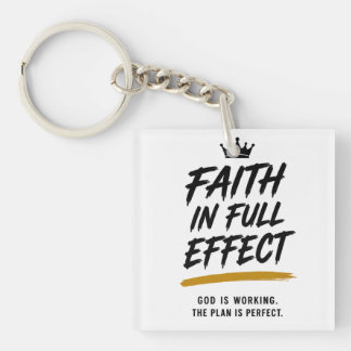 Porte-clefs CONFIANCE ENTIÈREMENT EN ACTION — Inspirational de
