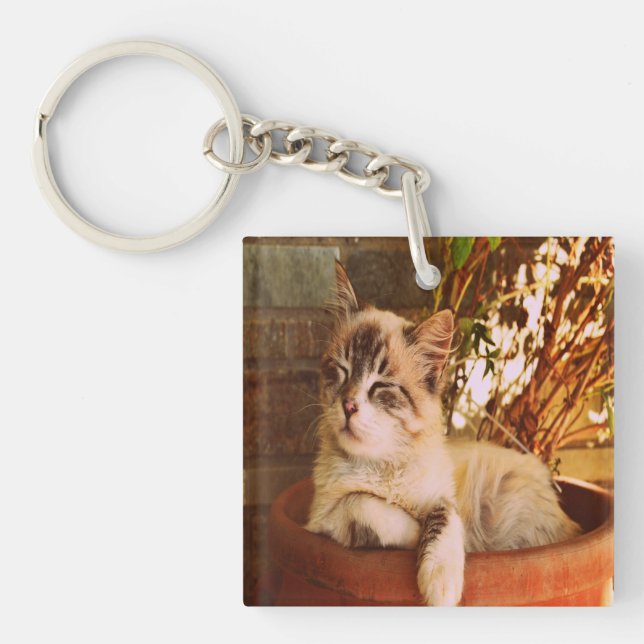Porte-clefs Confort Sleepy Kitty (Devant)