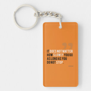 Porte-clefs confucius citation motivationnelle inspiration ora
