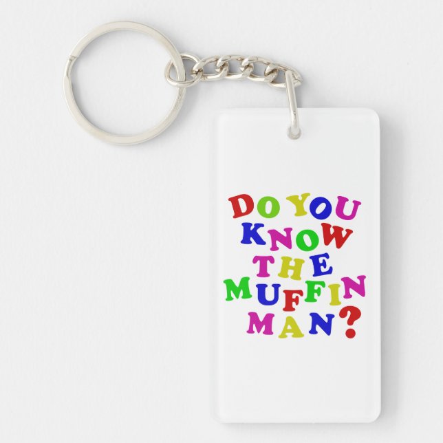 Porte-clefs Connais-tu le Muffin Man ? (Devant)