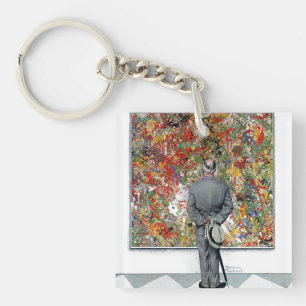 Porte-clefs Connaisseur d'art par Norman Rockwell