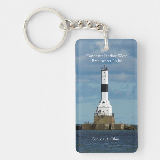 Porte-clefs Conneaut Harbour West Bkw porte - clé rectangle lu (Devant)