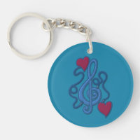 Connecté au Porte - clé Music Blue Note