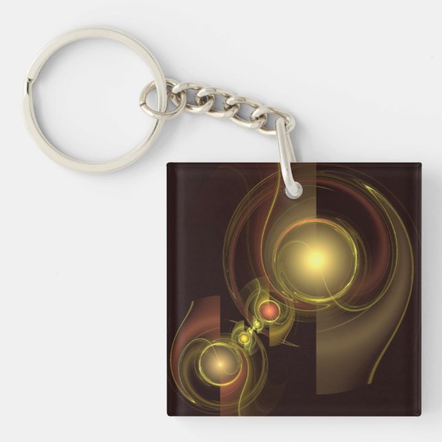 Porte-clefs Connexion intime Art Abstrait (Devant)