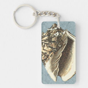 Porte-clefs Conque délavée Shell