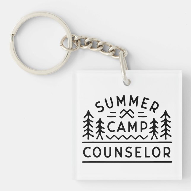 Porte-clefs Conseiller du camp d'été (Devant)