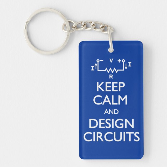 Porte-clefs Conserver le calme des circuits de conception (Devant)