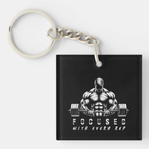 Porte-clefs Constructeur de corps-Fitness-