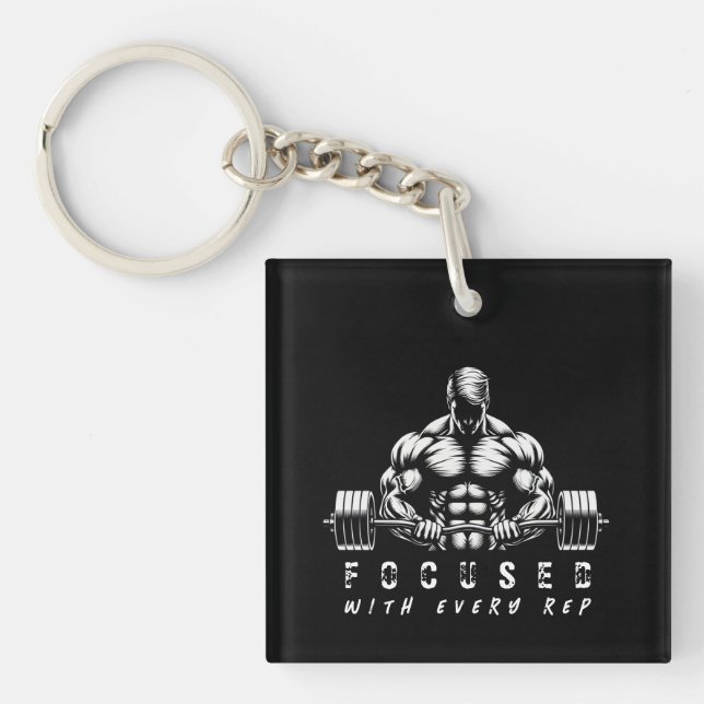 Porte-clefs Constructeur de corps-Fitness- (Devant)