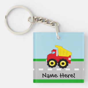 Porte-clefs Construction Dumptruck de garçons d'enfants