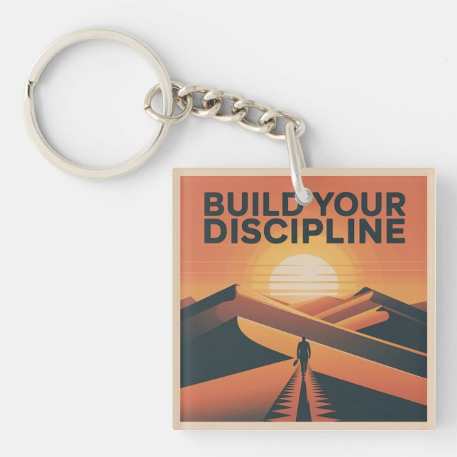 Porte-clefs Construire Votre Discipline (Devant)