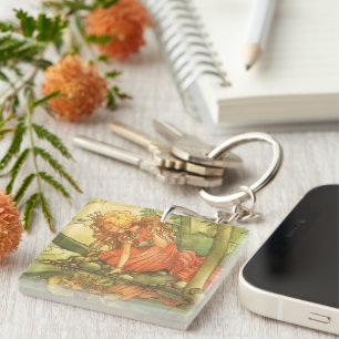 Porte-clefs Conte de fées vintage, Prince Grenouille Princesse