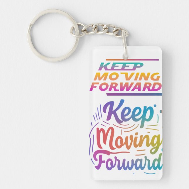 Porte-clefs Continuer à avancer (Devant)