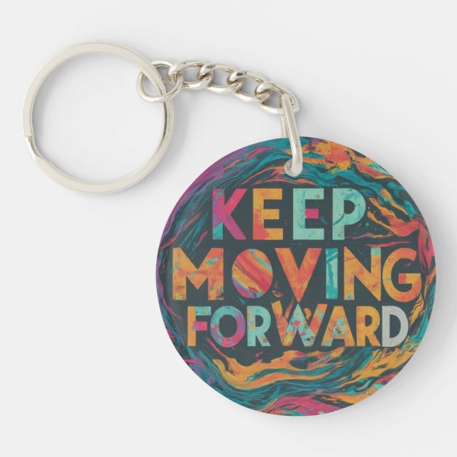 Porte-clefs Continuer à avancer (Devant)