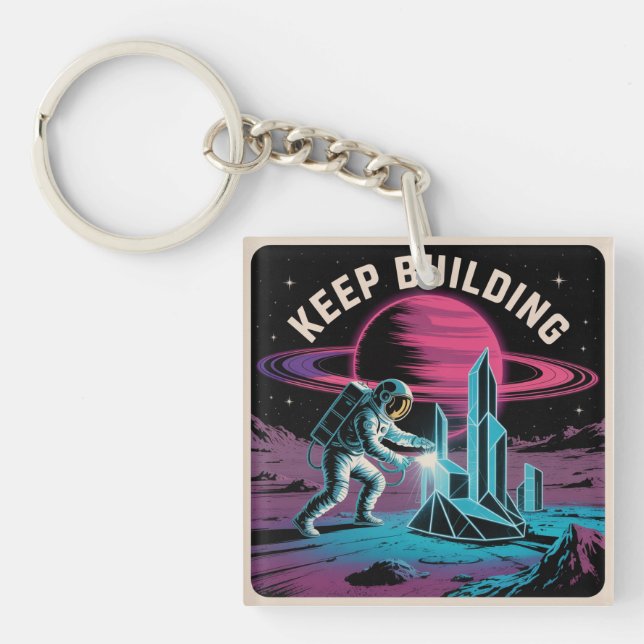 Porte-clefs Continuer à Construire (Devant)
