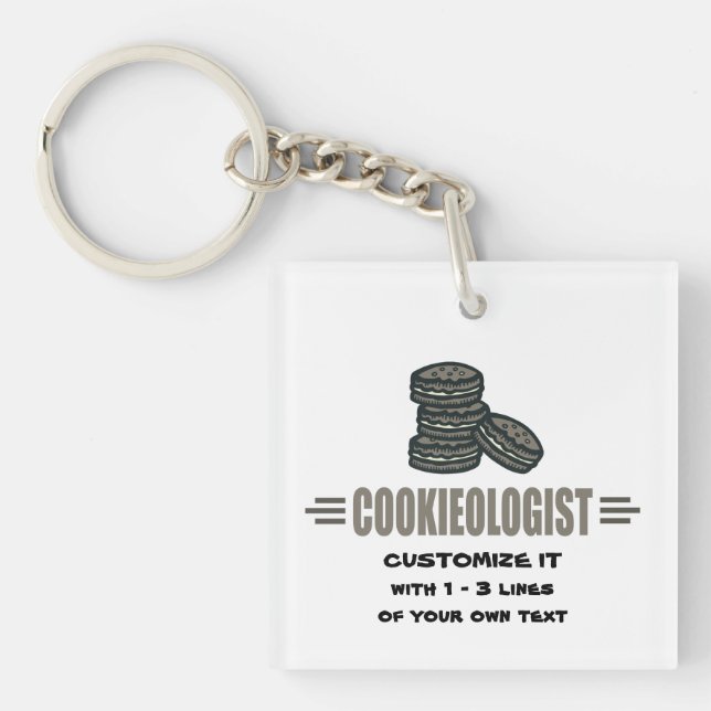 Porte-clefs Cookie drôle (Devant)