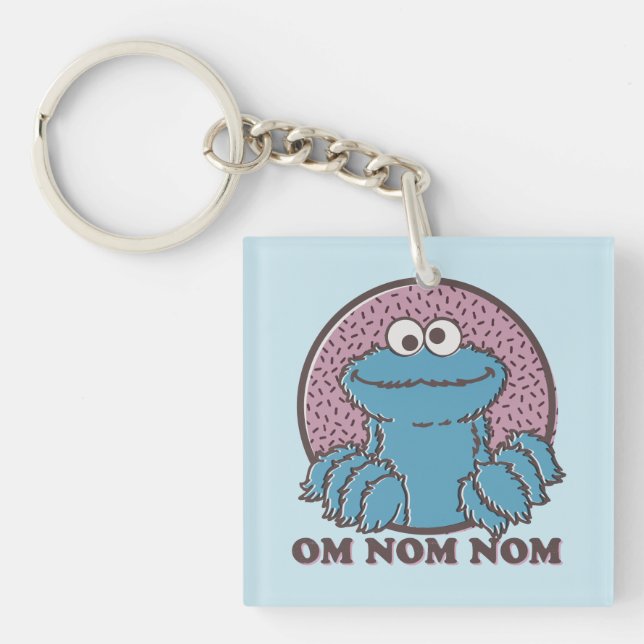 Porte-clefs Cookie Monster | Om Nom Nom Nom (Devant)