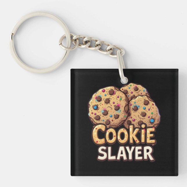 Porte-clefs Cookie Slayer - Chocolate Treat Conqueror (Devant)