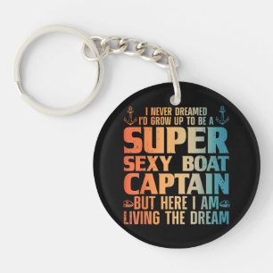 Porte-clefs Cool Bateau Capitaine Pour Hommes Femmes Voilier P