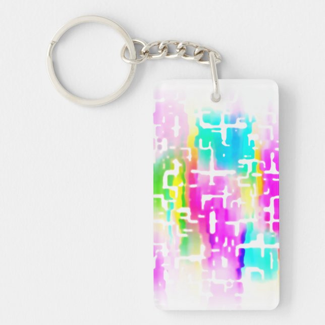 Porte-clefs Cool funky aux couleurs vives (Devant)