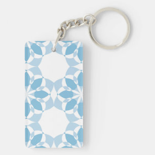 Porte-clefs Cool, girly, moderne, tendance fleur unique abstra