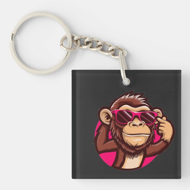 Porte-clefs Cool Monkey Keychain  (Devant)