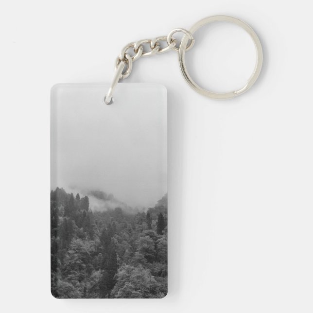 Porte-clefs Cool, nature brumeuse magique (Dos)