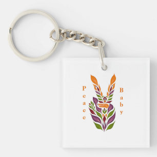 Porte-clefs Cool peace sign